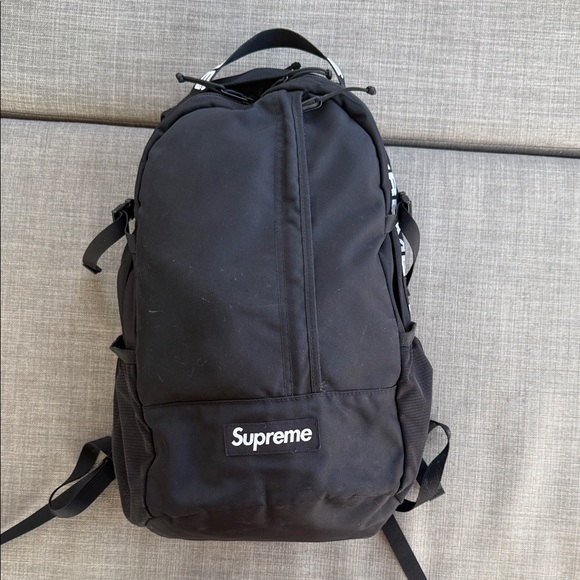 Supreme Black Everyday Backpack with Logo Patch